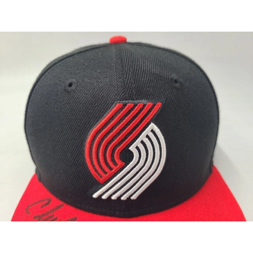Youth Portland Trail Blazers Clyde Drexler Signed Autographed Snapback Hat‎ Cap